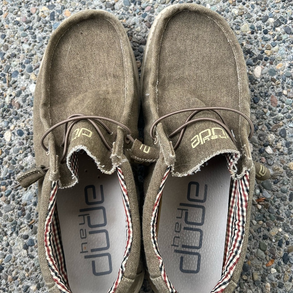 Hey Dude Olive Casual Shoes